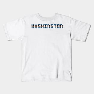 Pixel Hockey City Washington 2000 Retro Kids T-Shirt